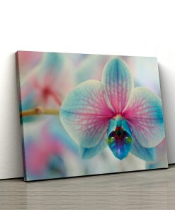Tablou canvas floral Orhidee albastra 1