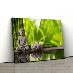 1 tablou canvas Buddha bambus