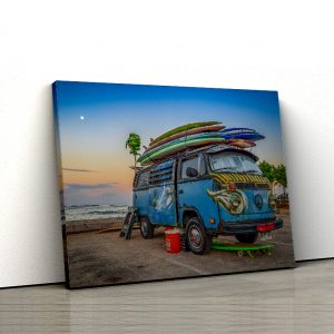 1 tablou canvas Hawaiian surfers Volkswagen bus