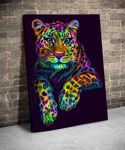 Tablou canvas Animale - Rainbow Leopard