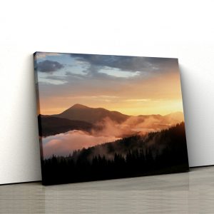 CVS801 Tablou Canvas Peisaj Sunset mountains 1