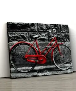 tablou canvas landscape main Tablou canvas bicicleta rosie 2