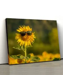 1 tablou canvas Tablou canvas Floral Floarea soarelui fericita