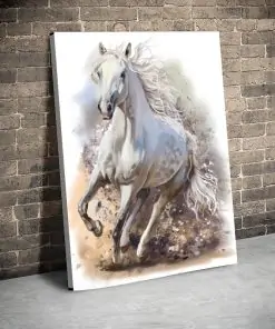 Tablou canvas Animale - White horse